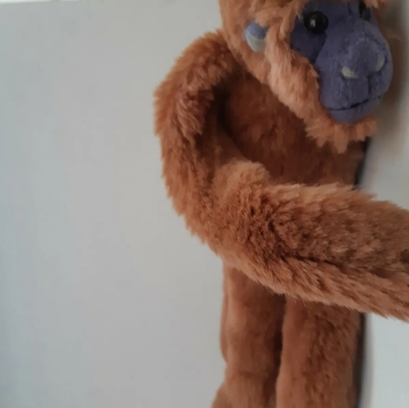 K&M INTERNATIONAL COMMON LANGUR MONKEY 17" PLUSH STUFFED ANIMAL HANGING CLOSURE - Picture 2 of 7